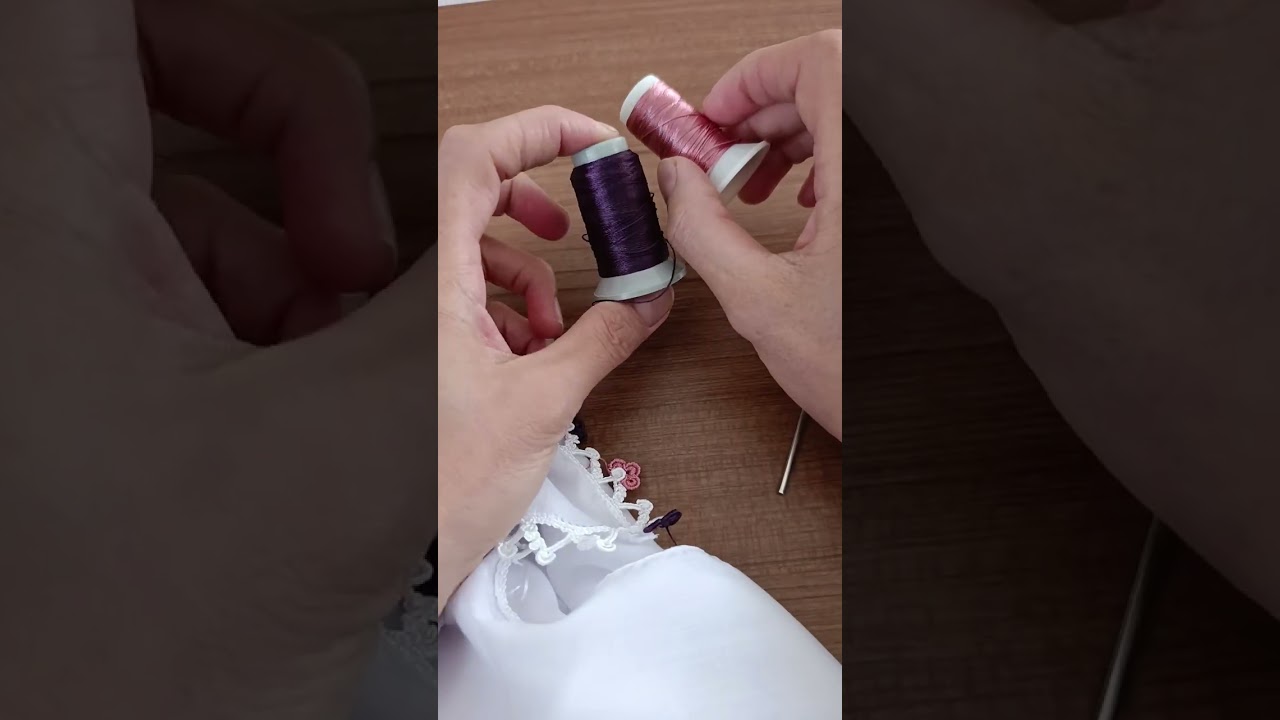 Tığ işi oya anlatımlı fıstık ve kirpik yapımı