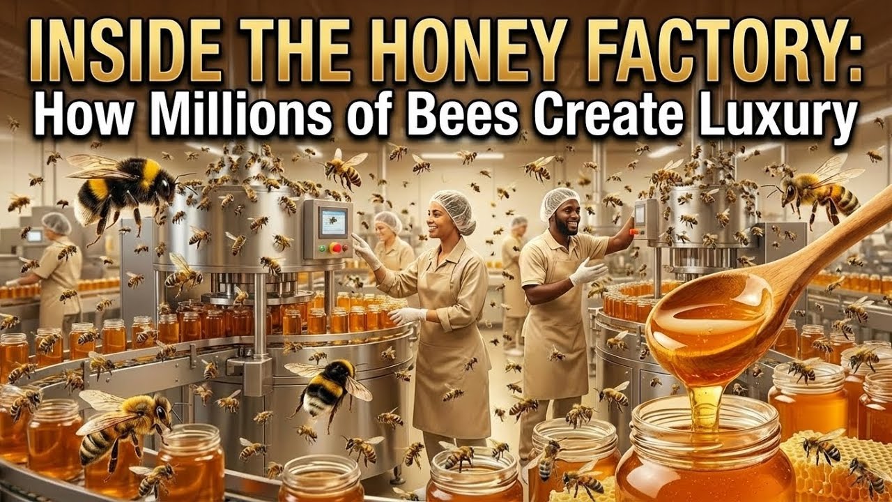 Inside the Honey Factory: How Millions of Bees Make Luxury Honey #HoneyFactory #InsideTheFactory
