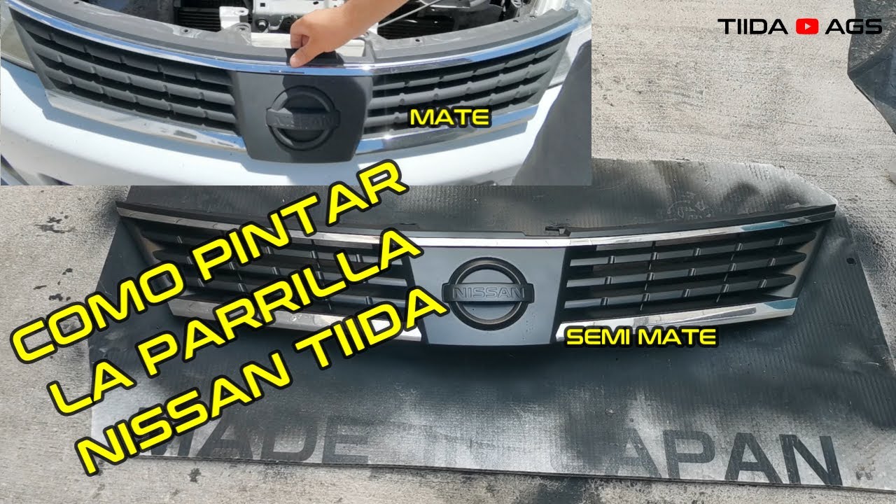 Como pintar la parrilla de un nissan tiida
