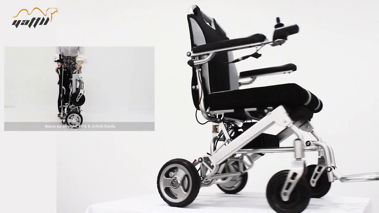 Lightweight power wheelchair YE246 Outdoor application and folding steps   YATTLL