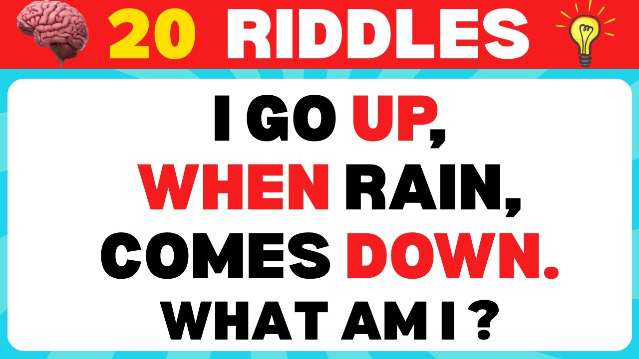 ONLY A GENIUS CAN SOLVE THESE RIDDLES! - QUIZ CHALLENGE!