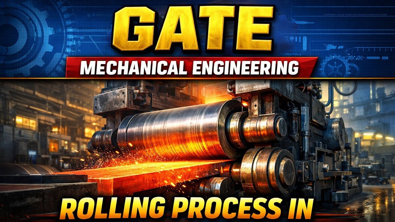 Rolling Process | Production Engineering | GATE Mechanical Engineering