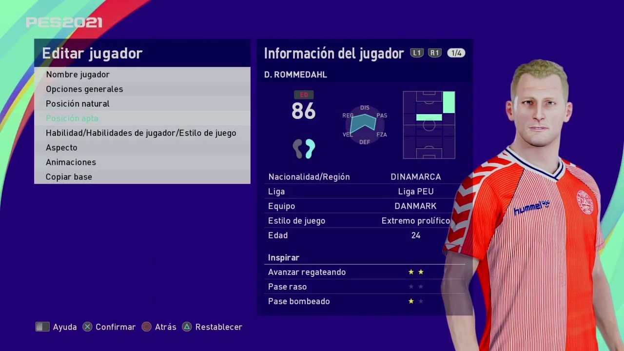 Dennis Rommedahl - PES Clasico (Face, Body& Stats)