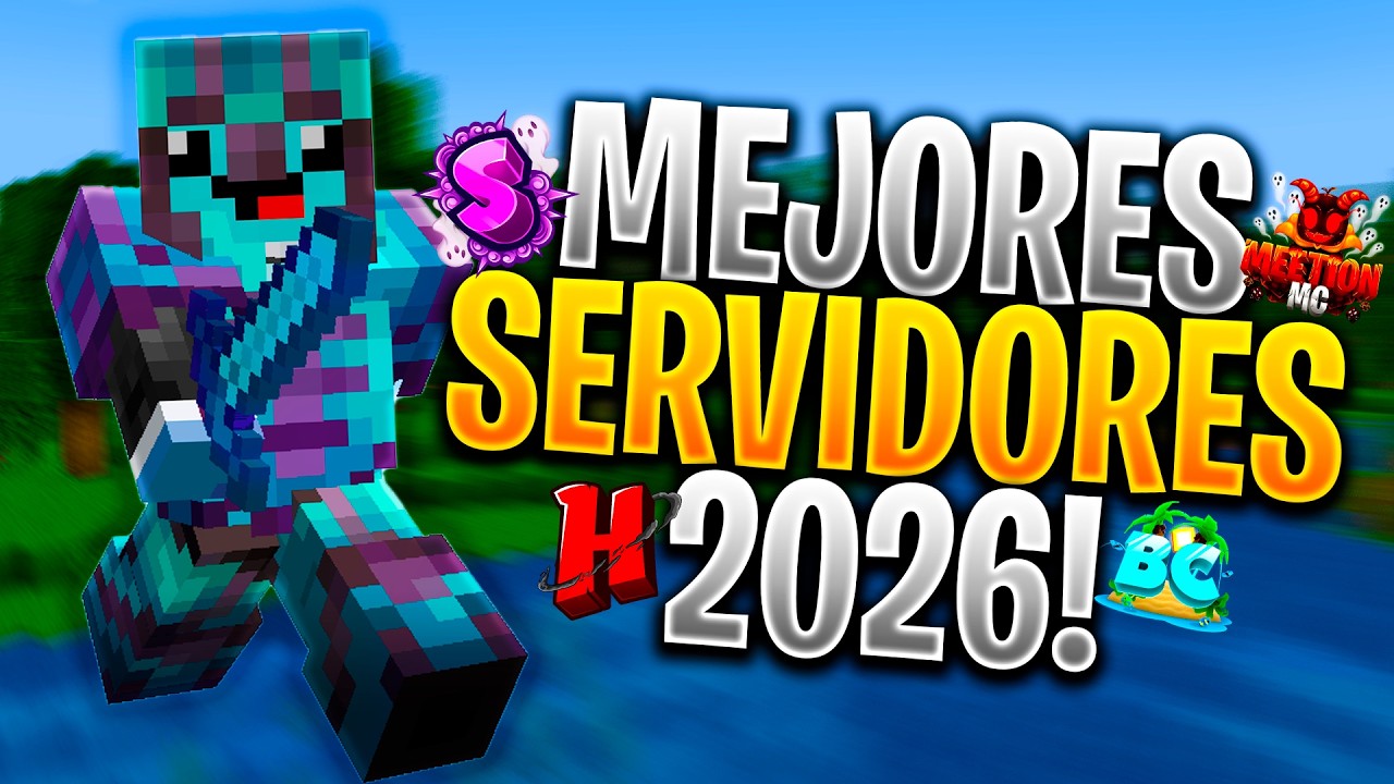 🌍 TOP 9 MEJORES SERVIDORES MINECRAFT 2026 😱 | Premium & No Premium (JAVA/PE/BEDROCK)