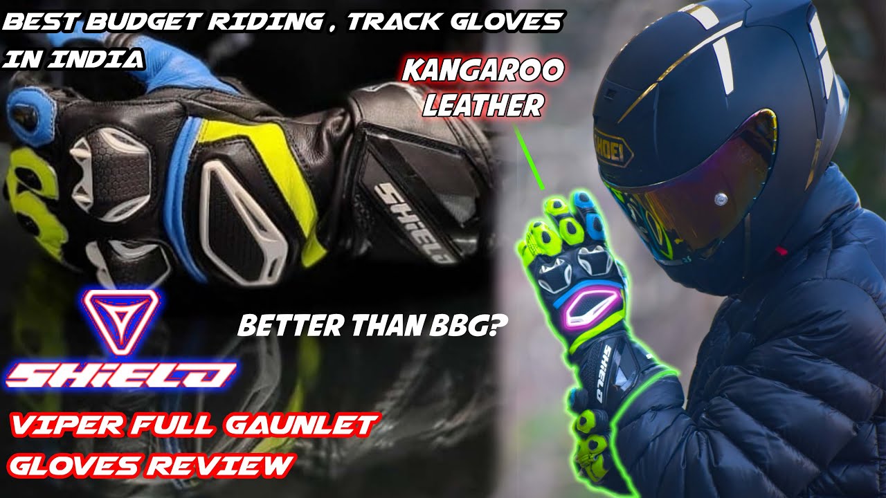 SHIELD VIPER KANGAROO EDITION BEST BIKE RIDING GLOVES |FULL GAUNLET GLOVES 