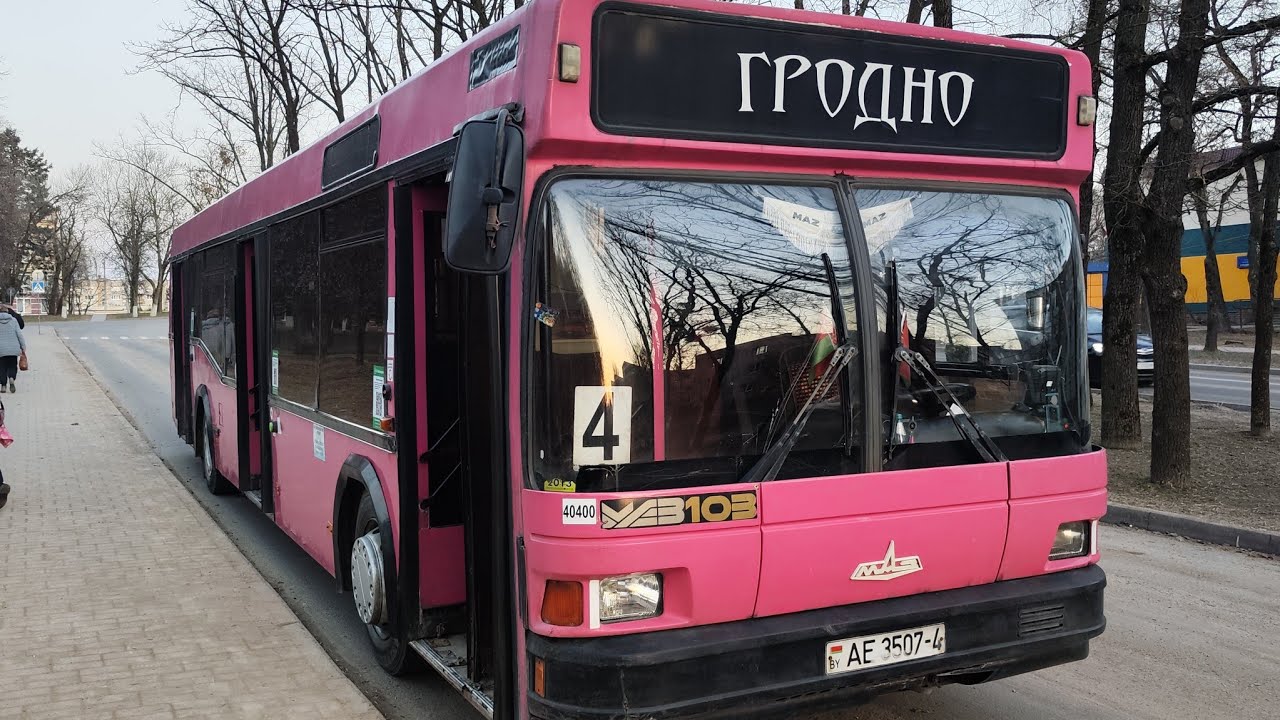 Прекрасный пятничный вечер вместе с фиолет. автобусом МАЗ 103. Дачные красоты в мкрн Барановичи - 7.