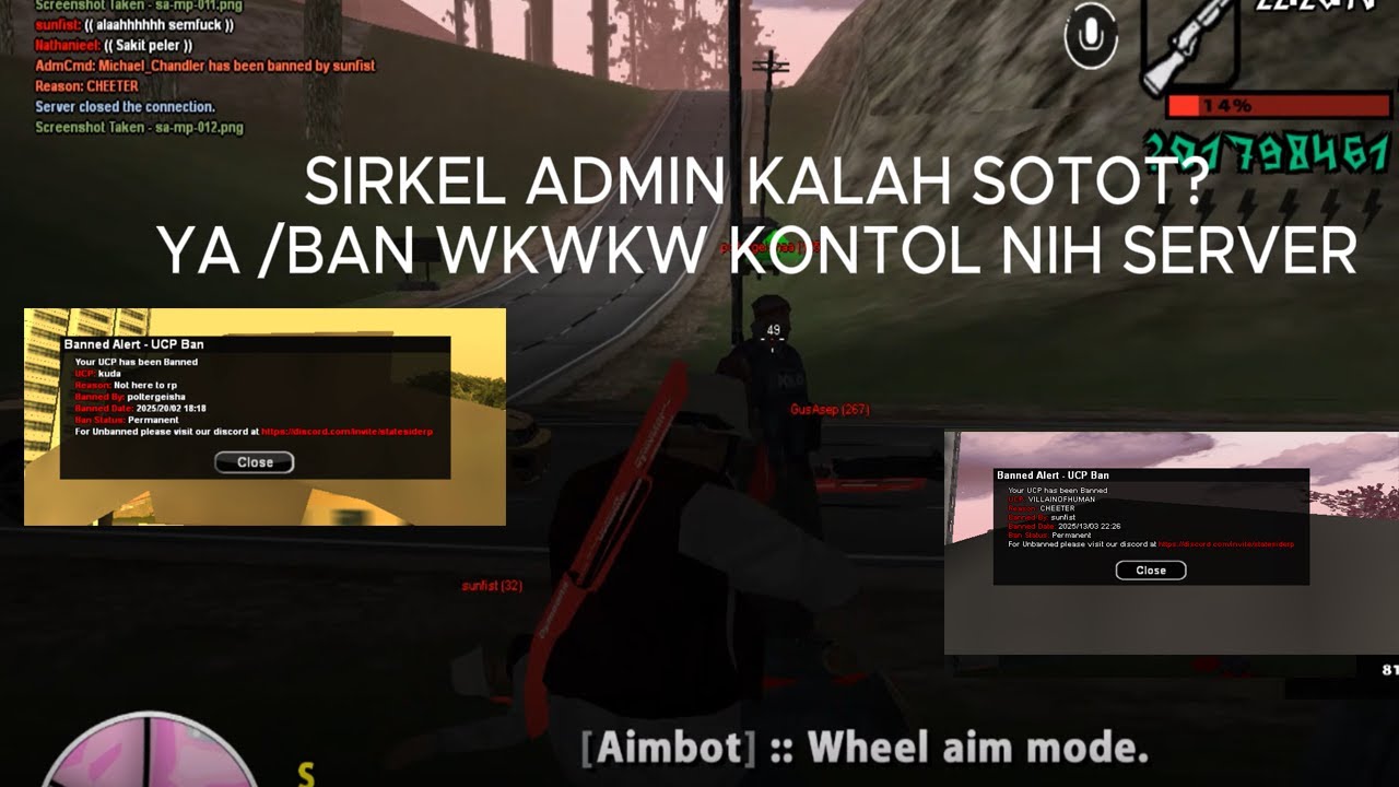 [SSRP] Massive dm part 1, bantai polisi, bantai rdm, sotot banned.