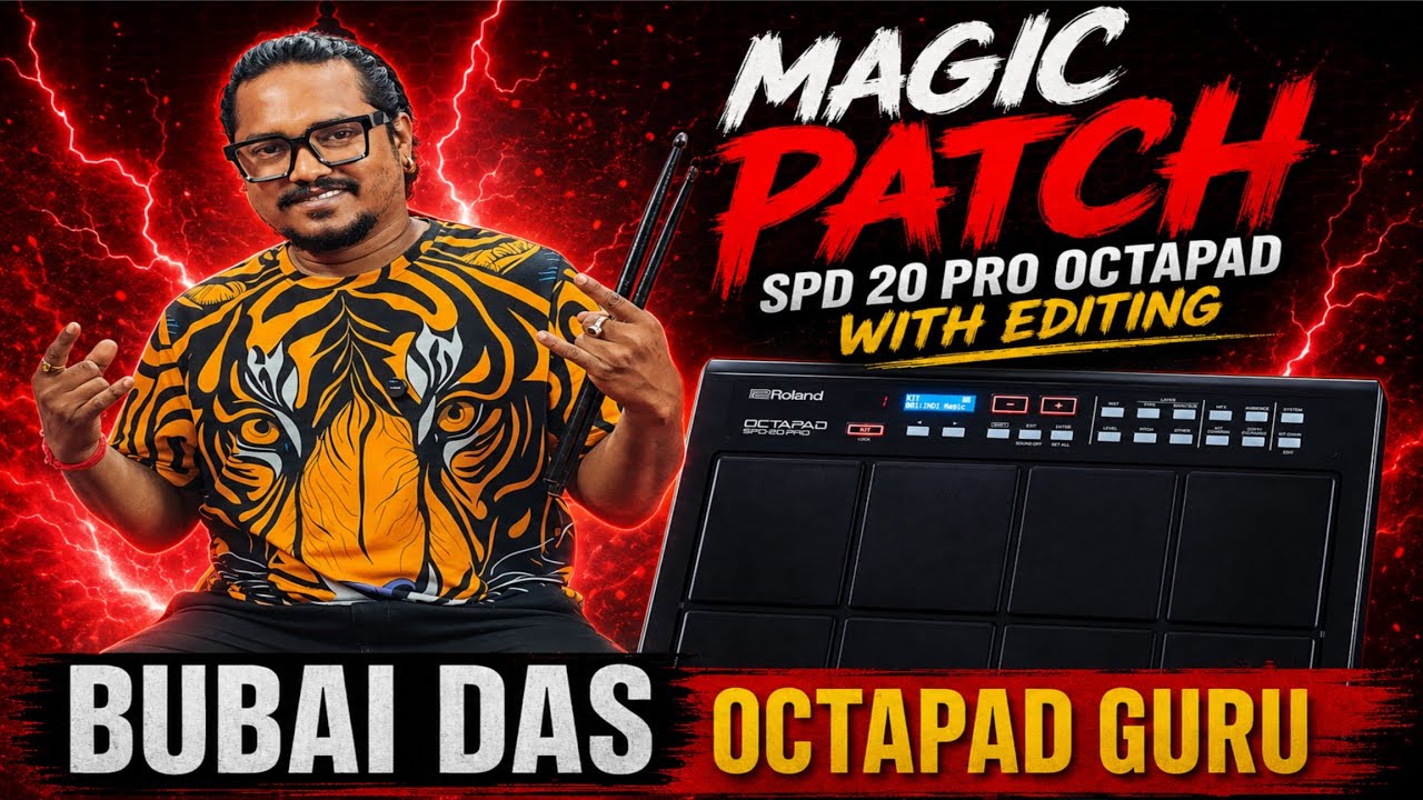 Magic Patch Spd 20 pro octapad With Editing || Bubai Das Octapad Guru || Radhey Radhey 🙏❤️