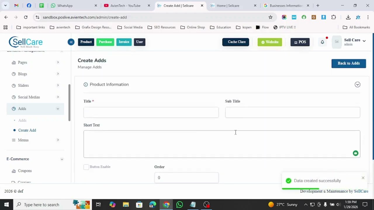 Adds "How to Manage Ads" to our SellCare software