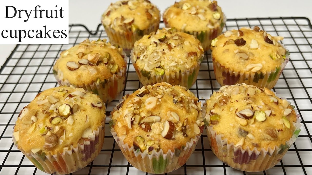 Dryfruit Cupcakes! Easy & delicious dryfruit Muffin❗️Easy recipe❗️