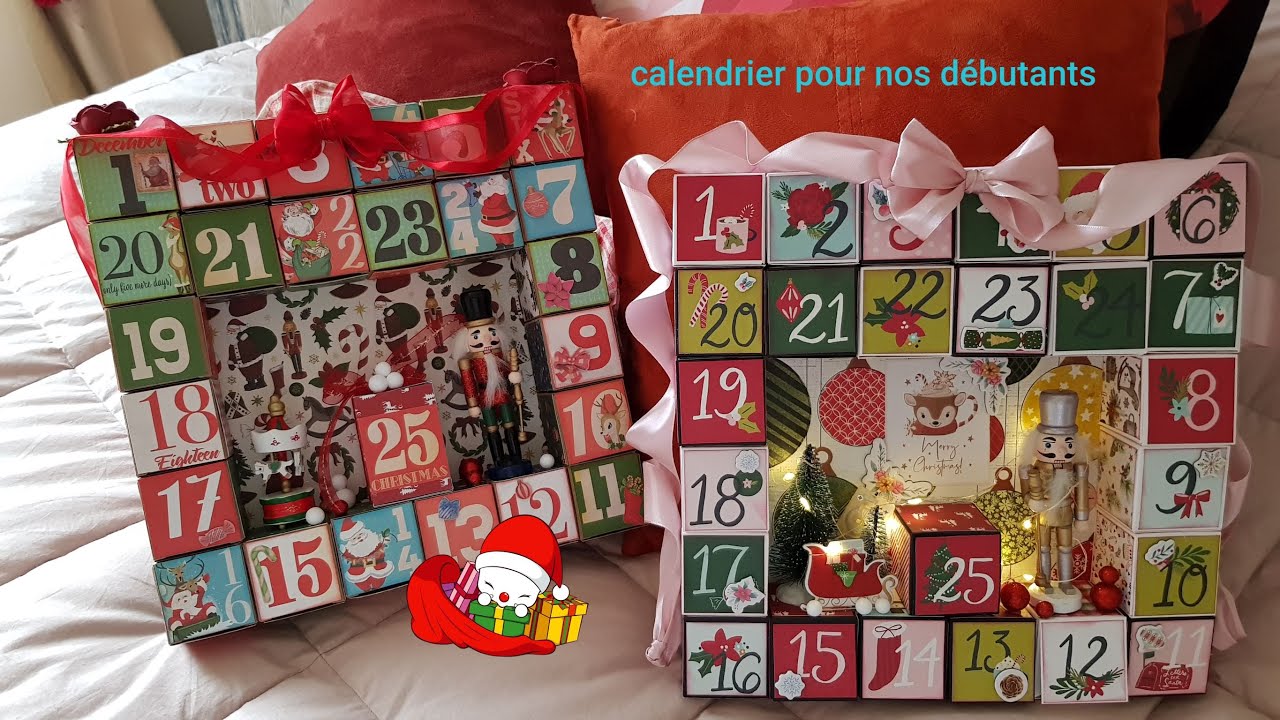 calendrier de l'avent TUTOS facile avec un effet cratifiant🎁⛄🎄☃️