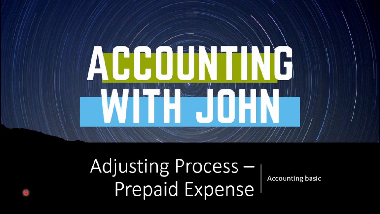Accounting Basics - Prepaid Expense Adjusting