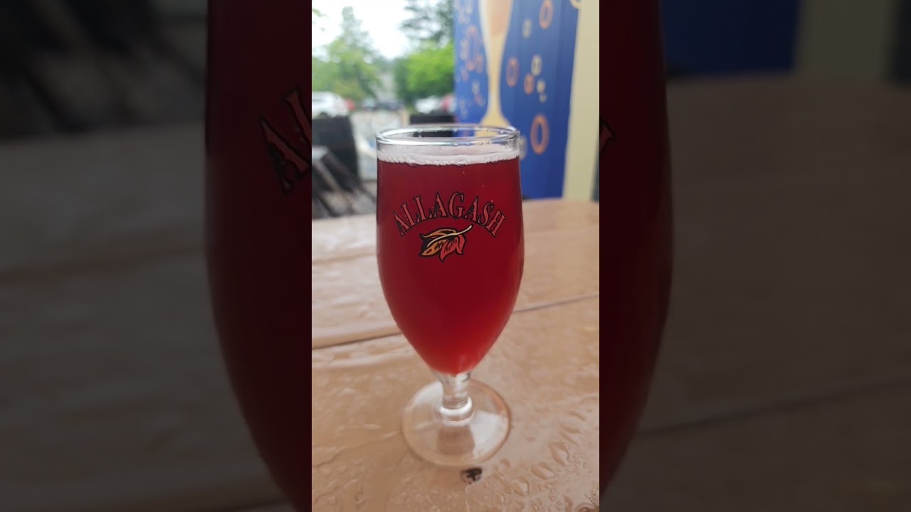 First time at Allagash Brewing Company in Portland, Maine