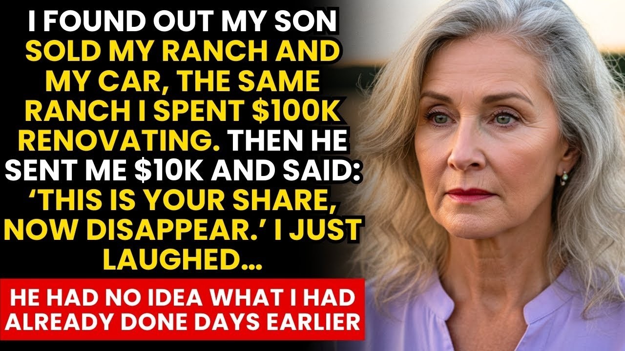 I Discovered That My Son Sold My $2 8M Ranch And My Car, And Gave Me Only $10K To Survive