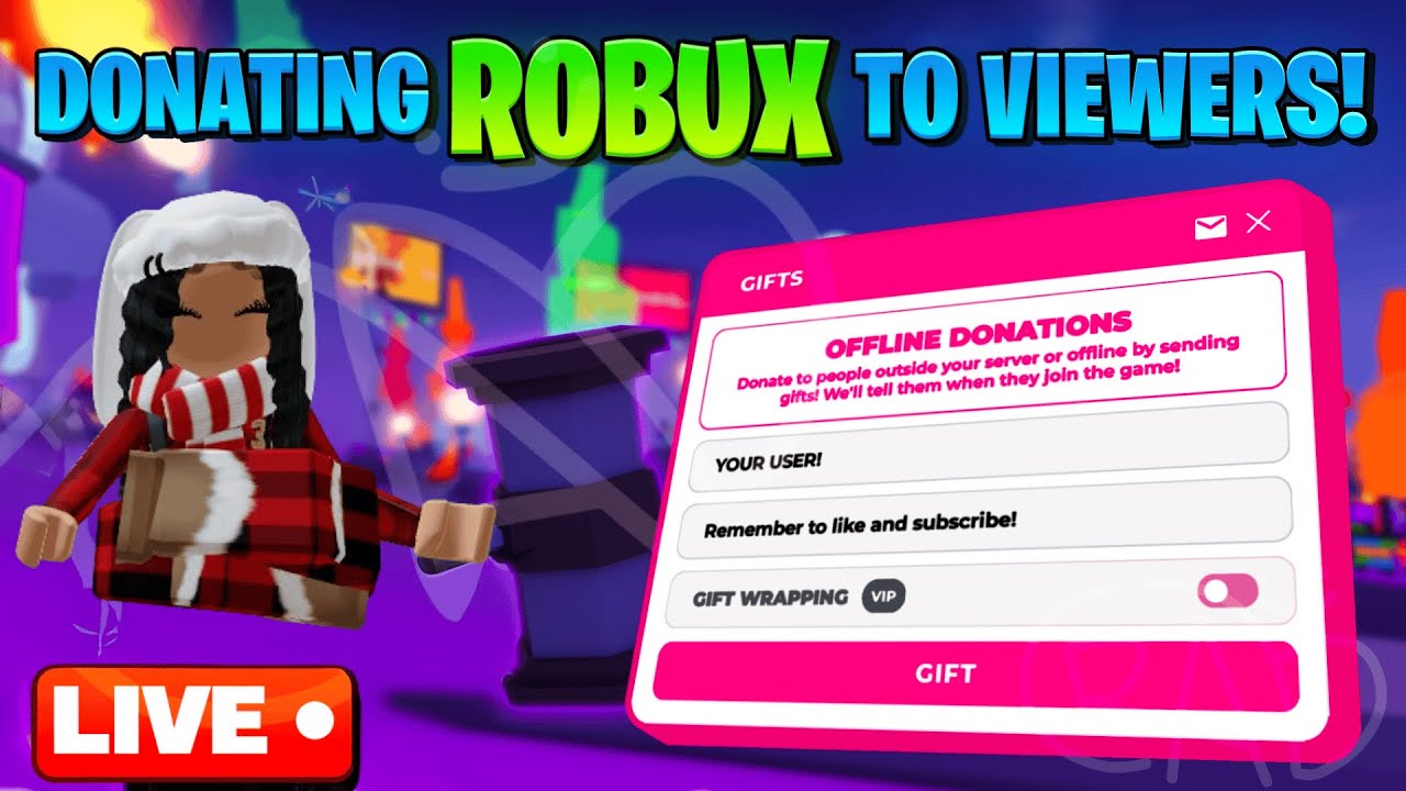 💸Giving Free Robux in Pls Donate Stream💸