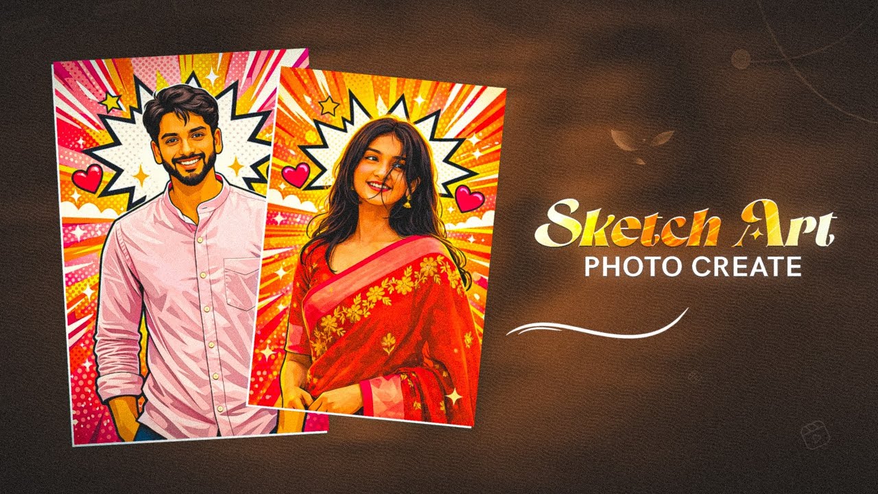New Trending COMIC STYLE Ai Photo Editing | 😍Ai sketch Art Photo kaise Banaen? 