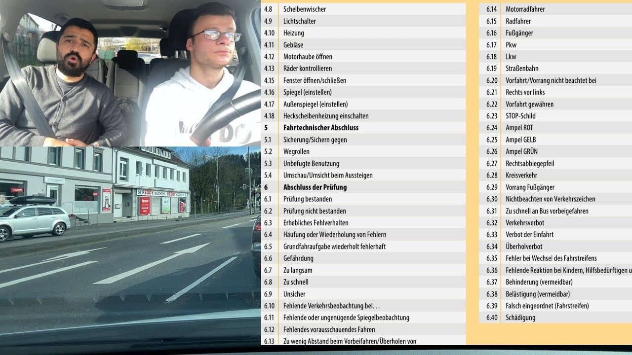 🇹🇷Almanya sürücü kursu Sinavinda  kullanilan Almanca Kelimeler ve öneriler(1.Kisim) #fahrschule