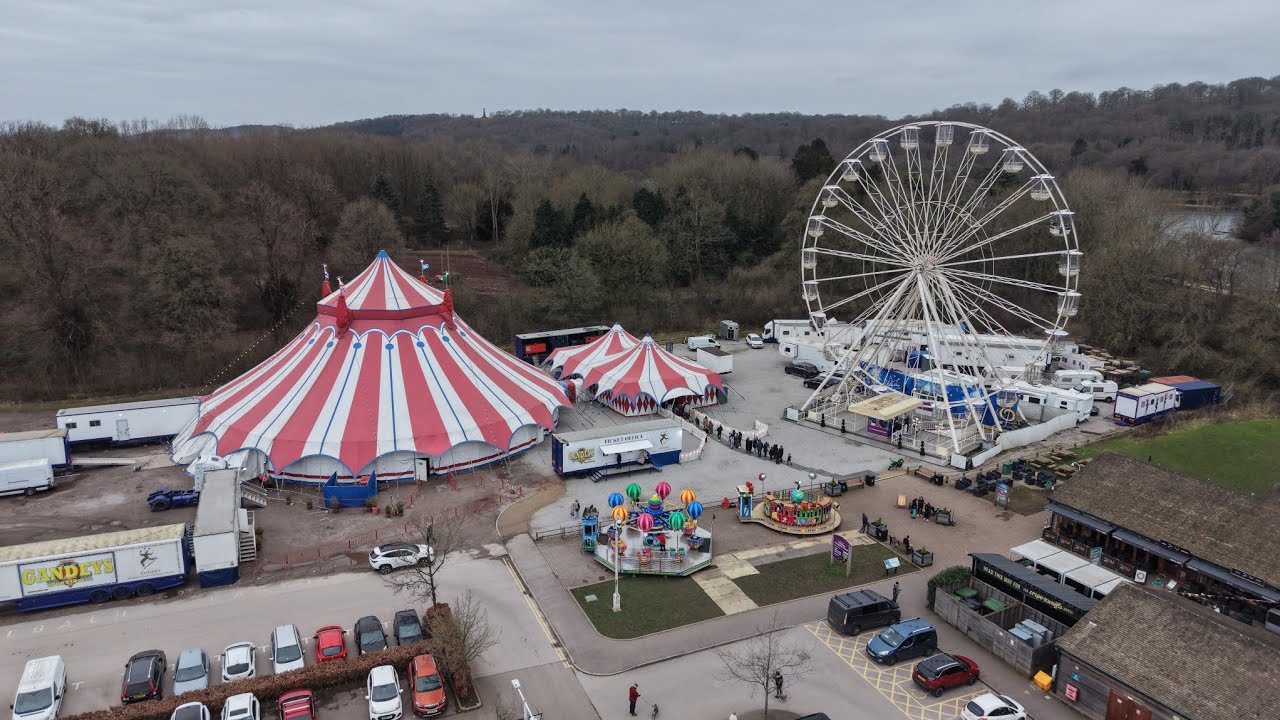 Gandey’s Circus Trentham Gardens 2026 🎪 | Drone Footage & Inside the Big Top Show! | Stoke-on-Trent