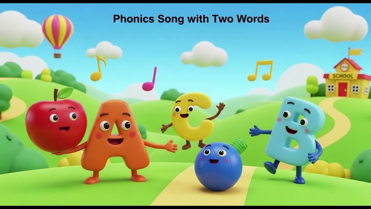 Phonics Song With Two Words | Nursery Rhymes for Kids | Fun Learning Songs | Kids Melody