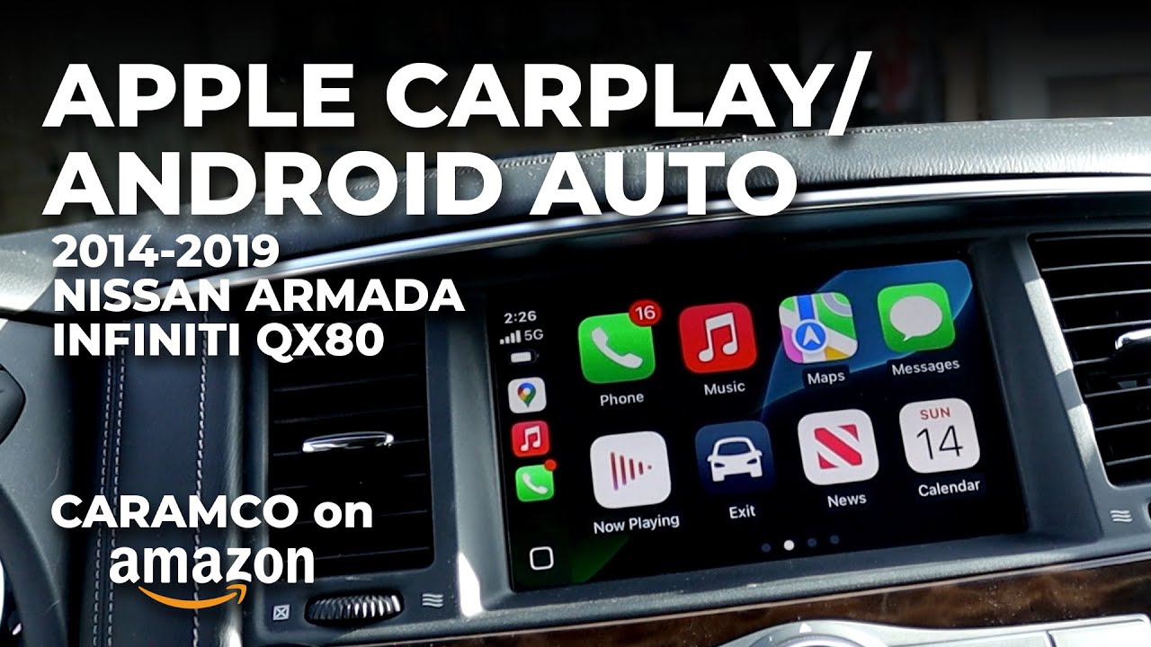 CARAMCO Apple CarPlay Android Auto для Nissan Armada/QX80 2-го поколения
