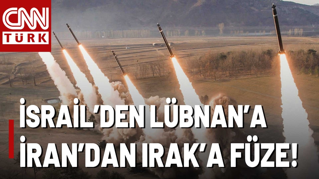 Gerilim Tırmanıyor: Füzeler Peş Peşe Ateşlendi! İsrail'den Lübnan'a, İran'dan Irak'a Füze!