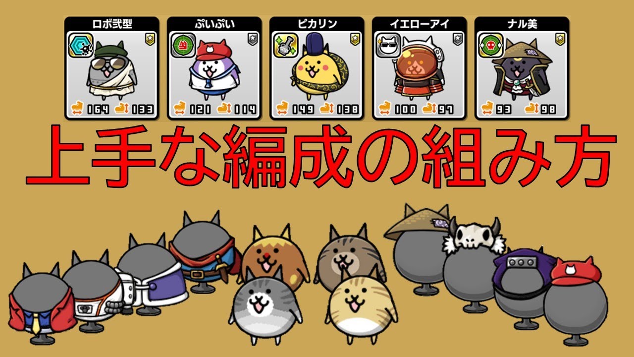 【にゃんこ大泥棒】上手な編成の組み方！！