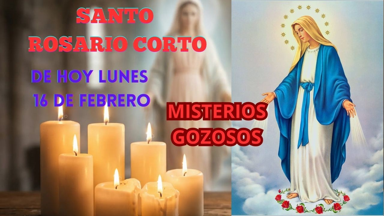 🔴 SANTO ROSARIO CORTO DE HOY LUNES 🌹 Misterios Gozosos | Recíbelo con Fe y un Milagro recibirás. 🙏🙏🙏