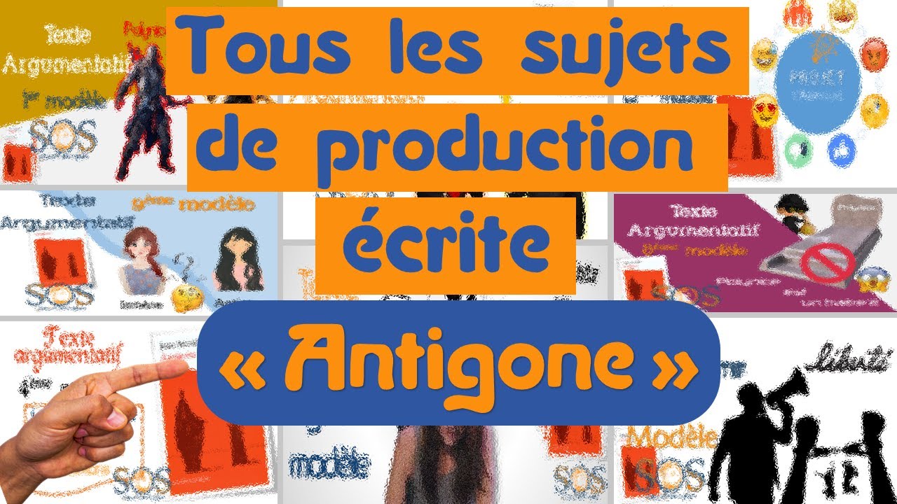 TOUS les sujets de PRODUCTION ÉCRITE | Antigone || + Correction