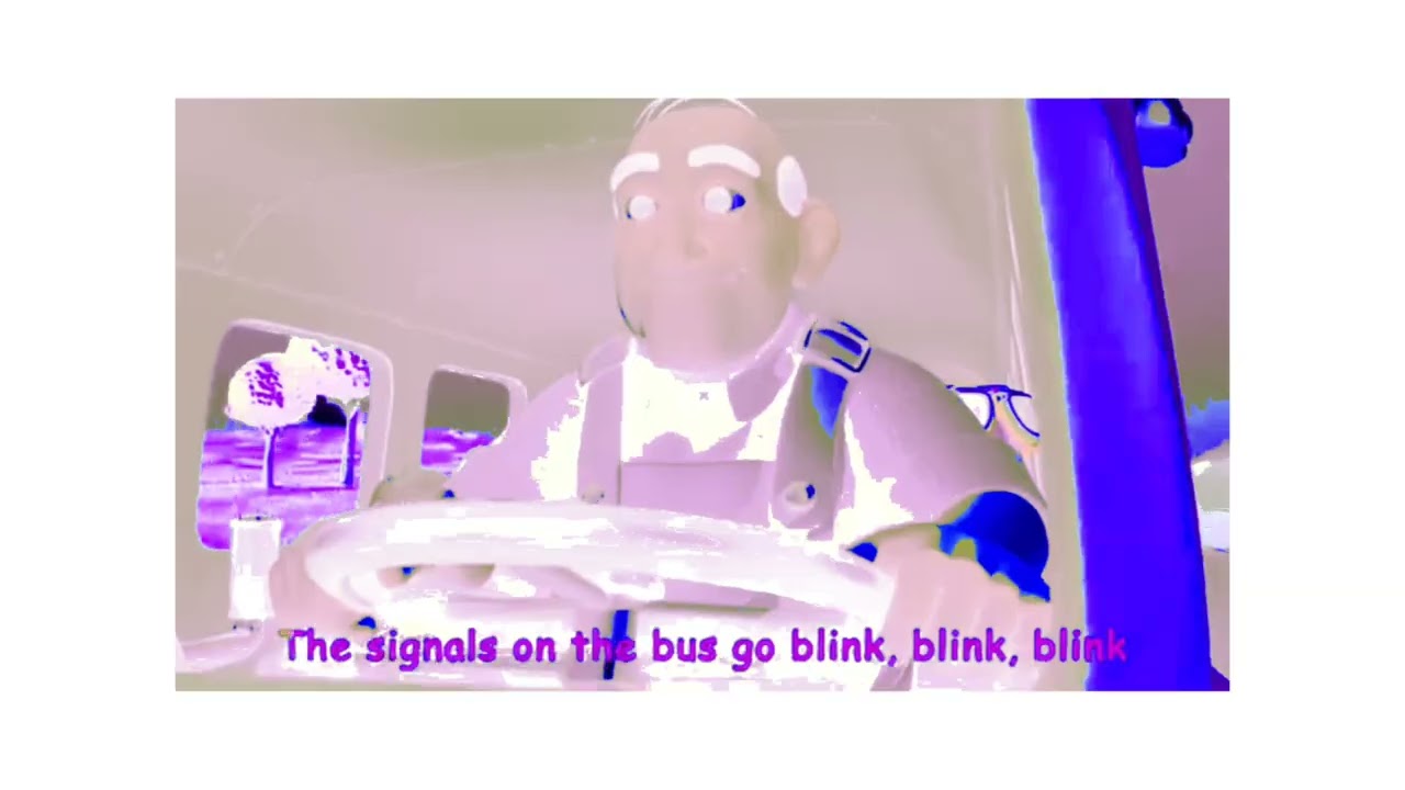 The happy blinking bus kids fun 