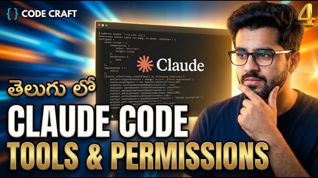 Claude Code Tools & Permissions Tutorial in Telugu ✴️ | Anthropic AI in తెలుగు