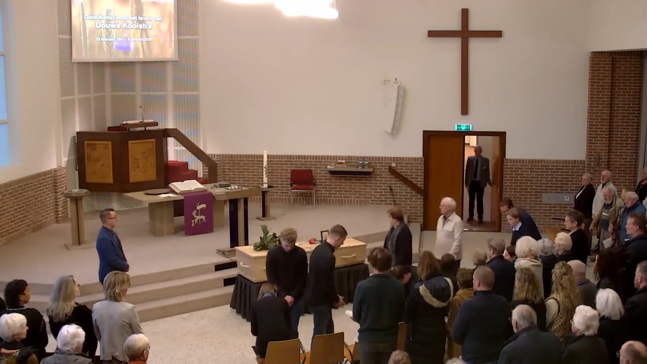 Dankdienst voor het leven van Douwe Kooistra