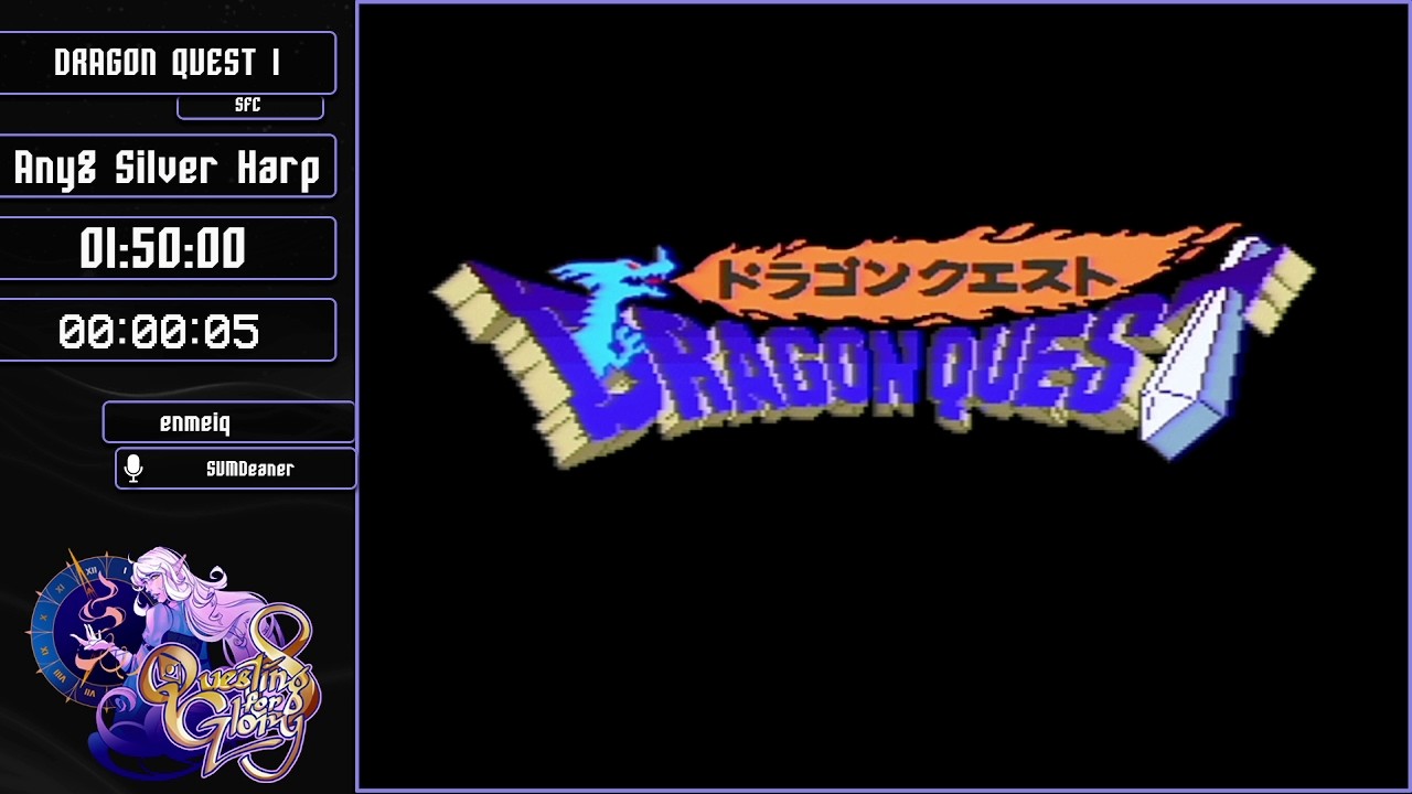Dragon Quest I Any% Silver Harp by enmeiq - Questing for Glory 8
