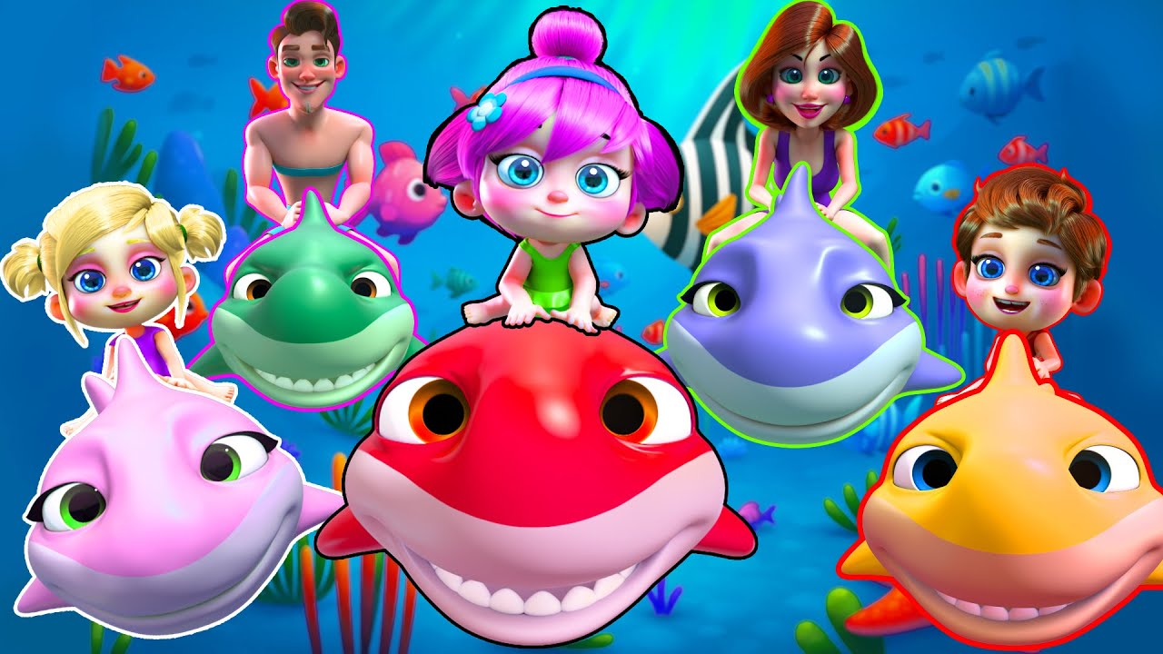 Johny Johny Yes Papa | Pool Party with Sharks | Baby Songs & Nursery Rhymes