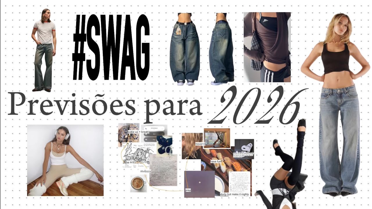 Previsões de moda para 2026.