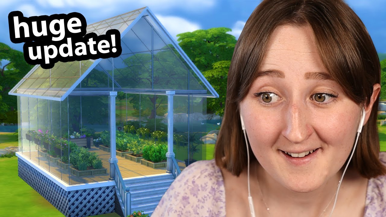 HUGE Base Game Update for The Sims 4 (glass walls, roof plants, & more!)