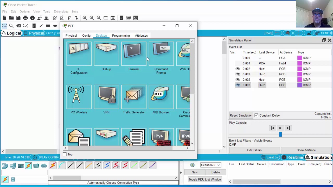 12. CCNA Ch7 - Ethernet Shared Medium Behavior and Collisions in Packet Tracer