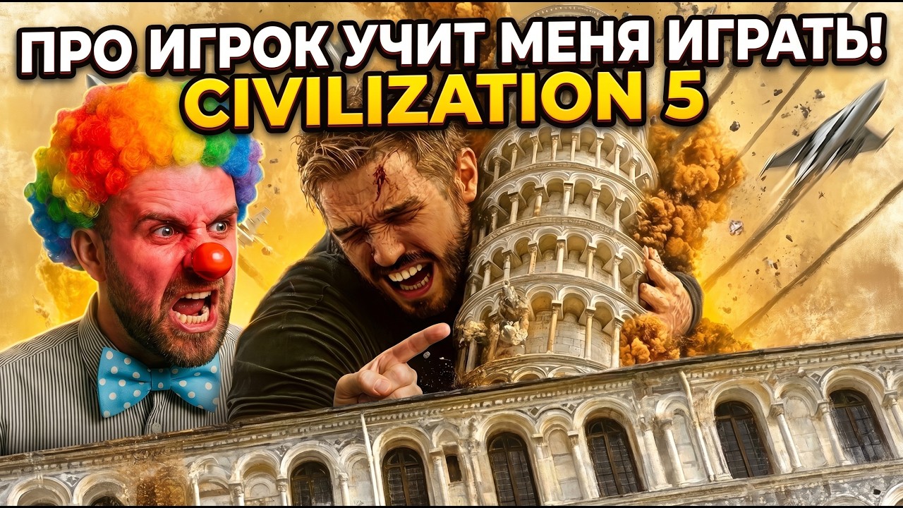 Школа Цивы! Про игрок учит меня играть в ПРЯМОМ ЭФИРЕ. Sid Meier&rsquo;s Civilization V