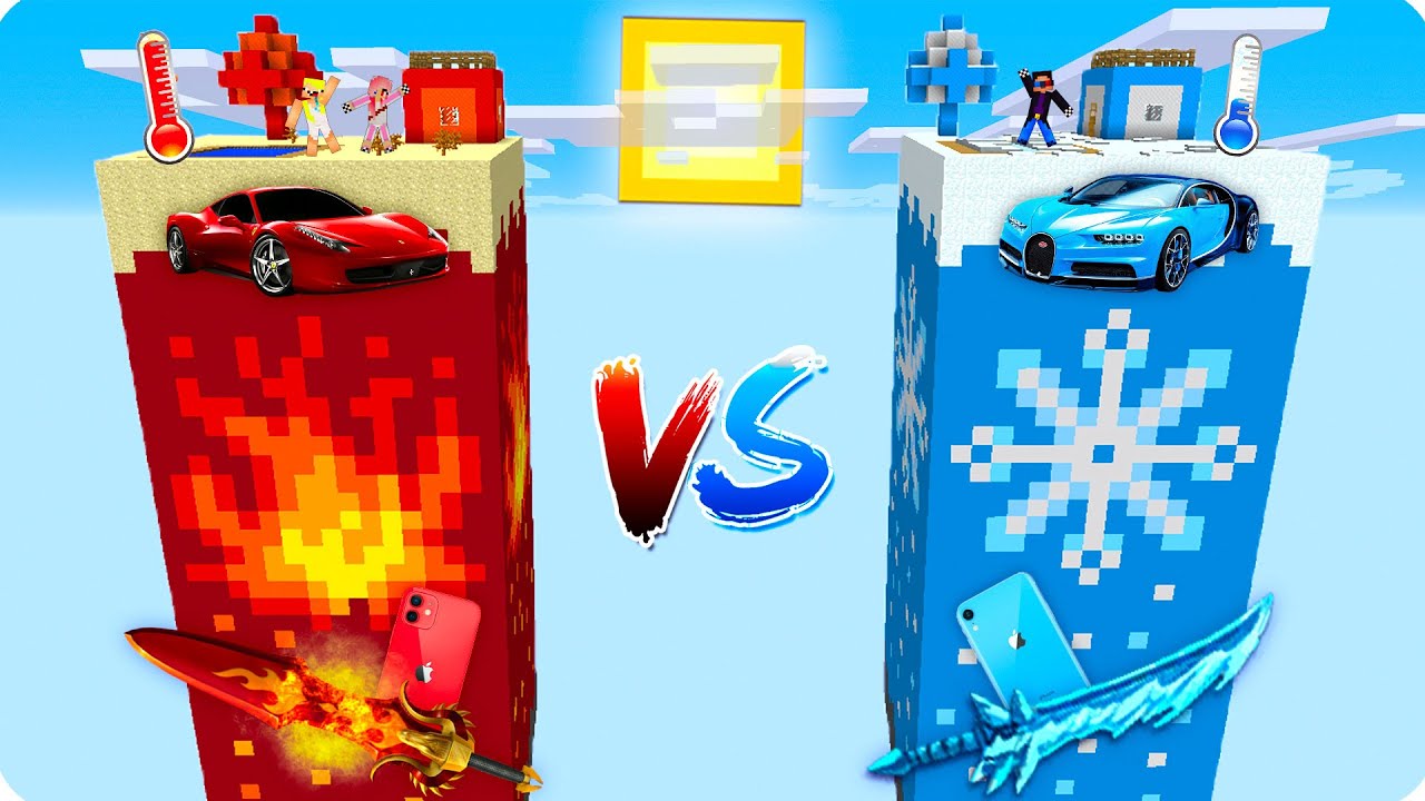 🥵🥶ЧАНК ЖАРА ПРОТИВ ЧАНКА ХОЛОД В МАЙНКРАФТ 100% ТРОЛЛИНГ ЛОВУШКА MINECRAFT ШЕДИ НУБ И ДЕВУШКА