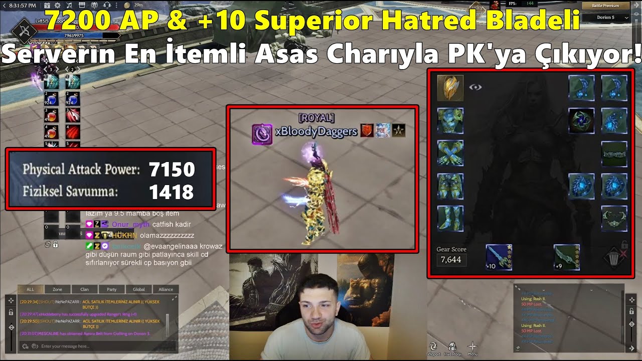 ZeitzquiN | +10 Superior Hatred Bladeli Serverın En İtemli Asas Charıyla PK'ya Çıkıyor! Rise Online