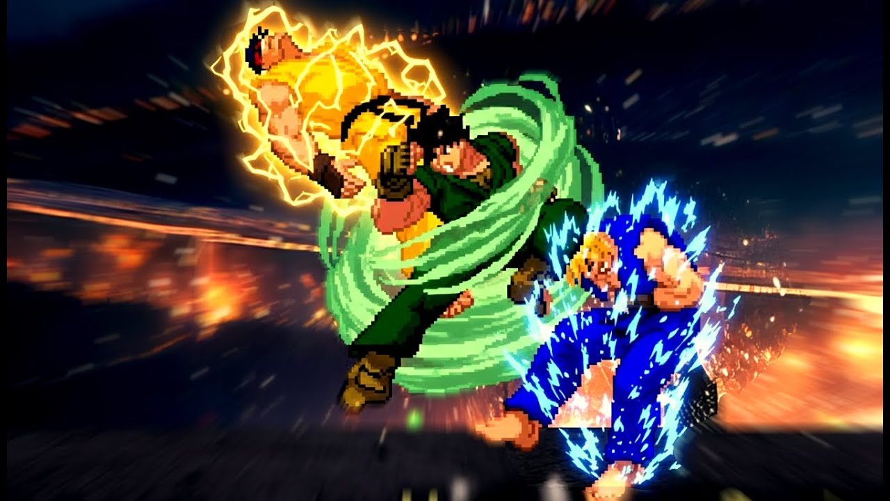 [Street Fighter Mugens ] Ken Fire & Thunder Ryu Vs Tetsu