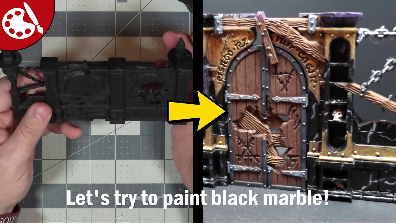 Finishing the Spearhead Terrain Painting Black Marble