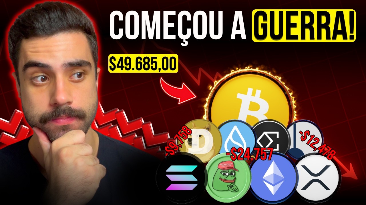 🚨O MERCADO CRIPTO VAI DERRETER DEVIDO AO CONFLITO NO IRÃ? NÃO VENDA ANTES DE VER ISSO
