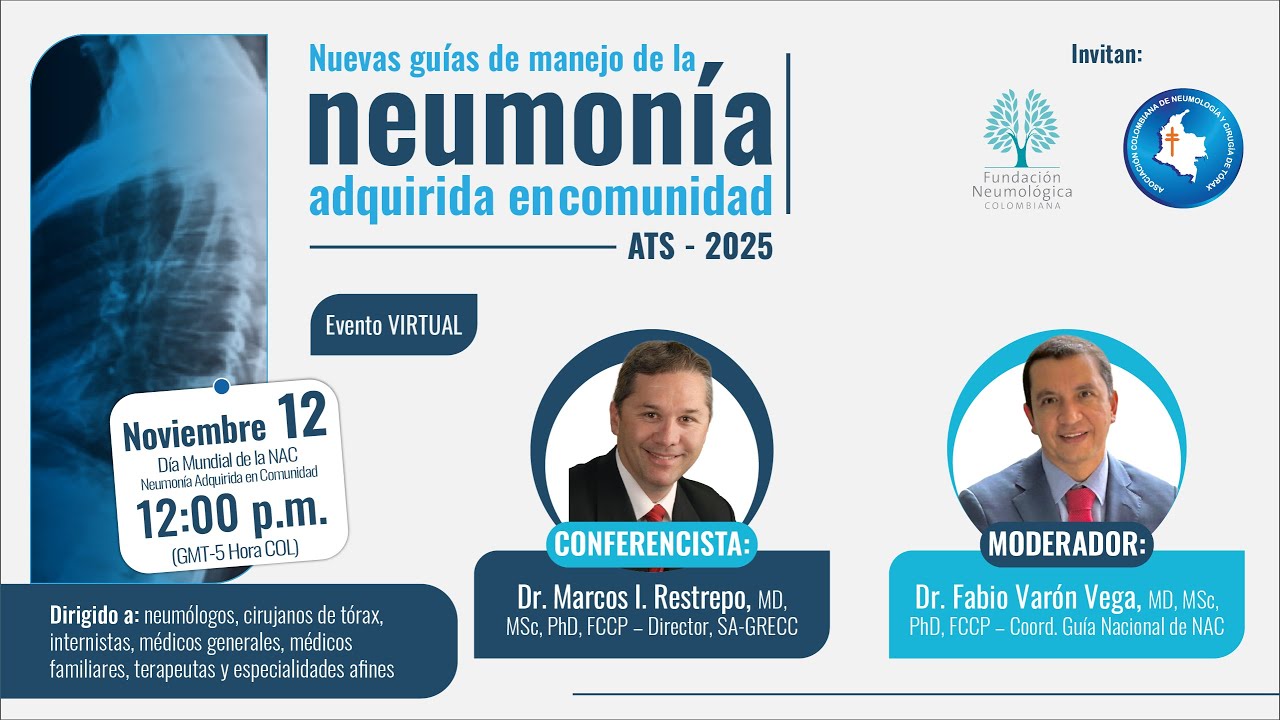 Webinar - Nuevas guías de manejo de la neumonía  adquirida en comunidad- ATS 2025