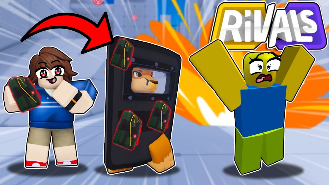 TARCZA + C4 *Skibidi taktyka* w Roblox Rivals