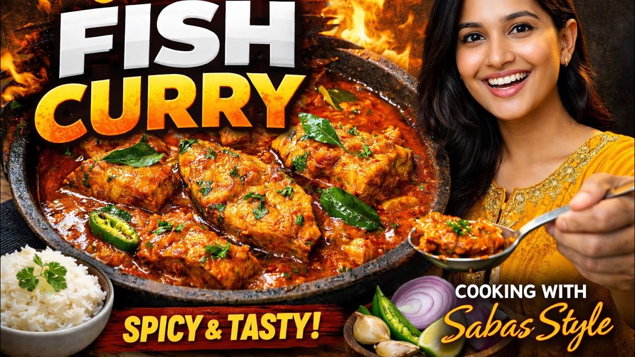 Perfect Fish Curry Recipe 🐟 Traditional Indian Fish Curry Recipe | Masaledar Fish Curry Saba’s Style