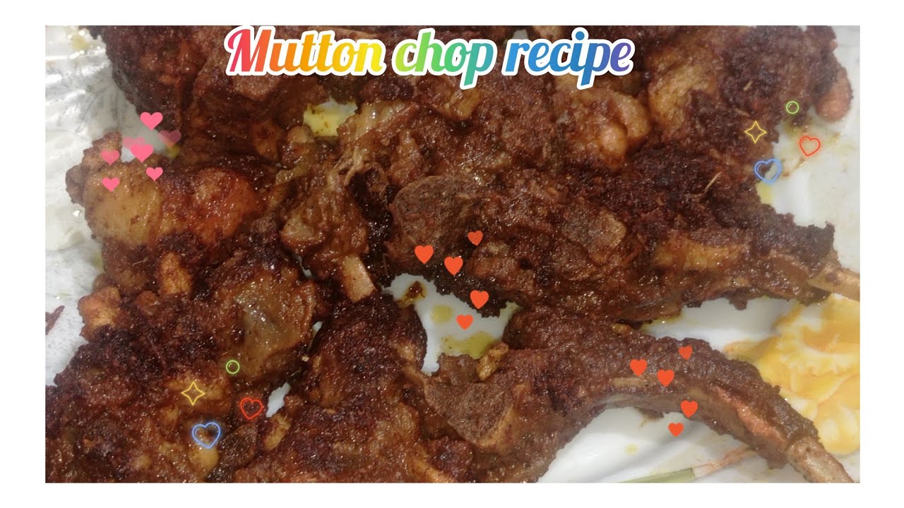 Masalydar fried Mutton/ lamb chops recipe by be natural with rabi/easy& quick recipe of mutton chops