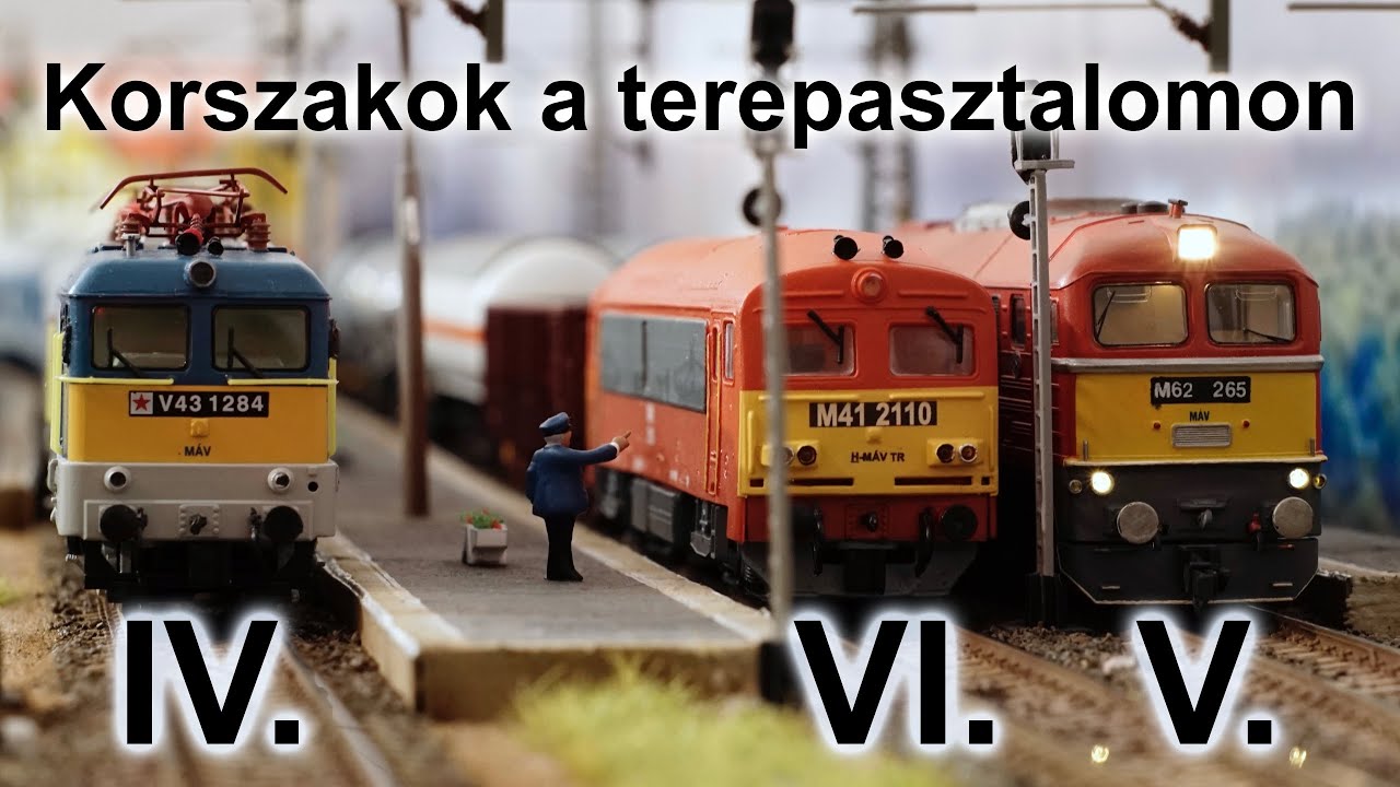 Vasúti korszakok a terepasztalomon