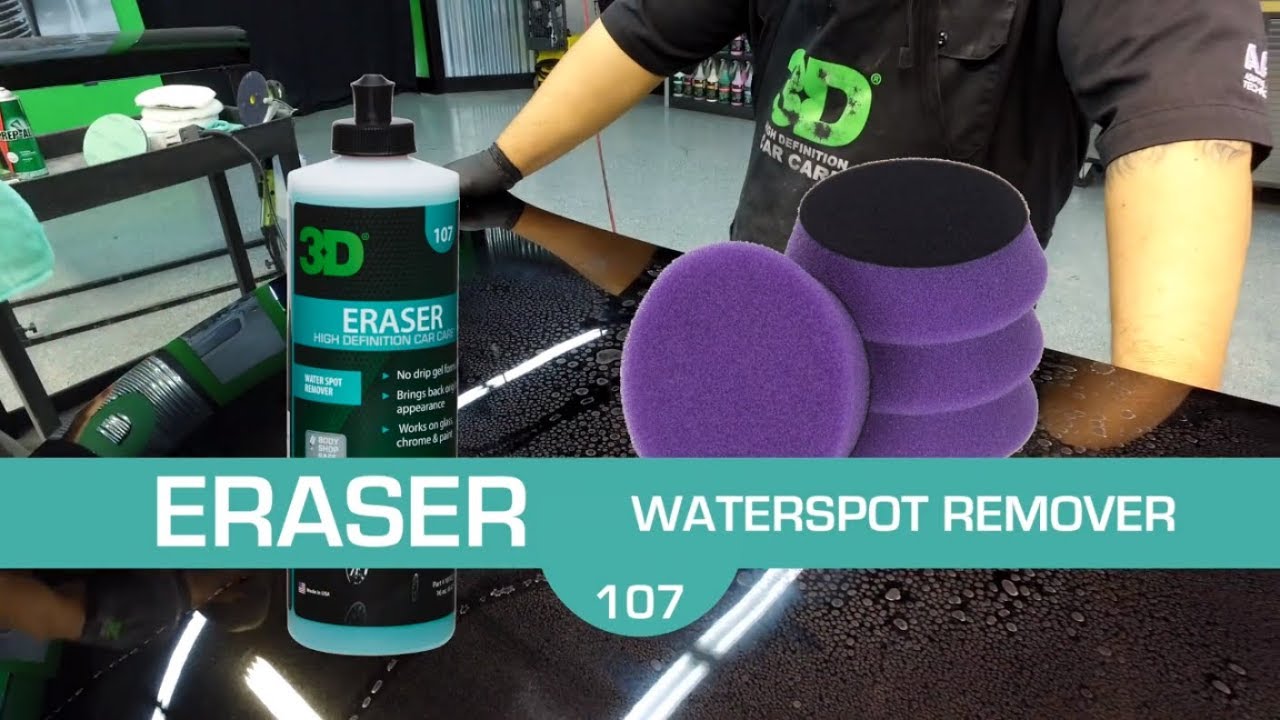 Remove hard water mineral spots car detailing and paint correction