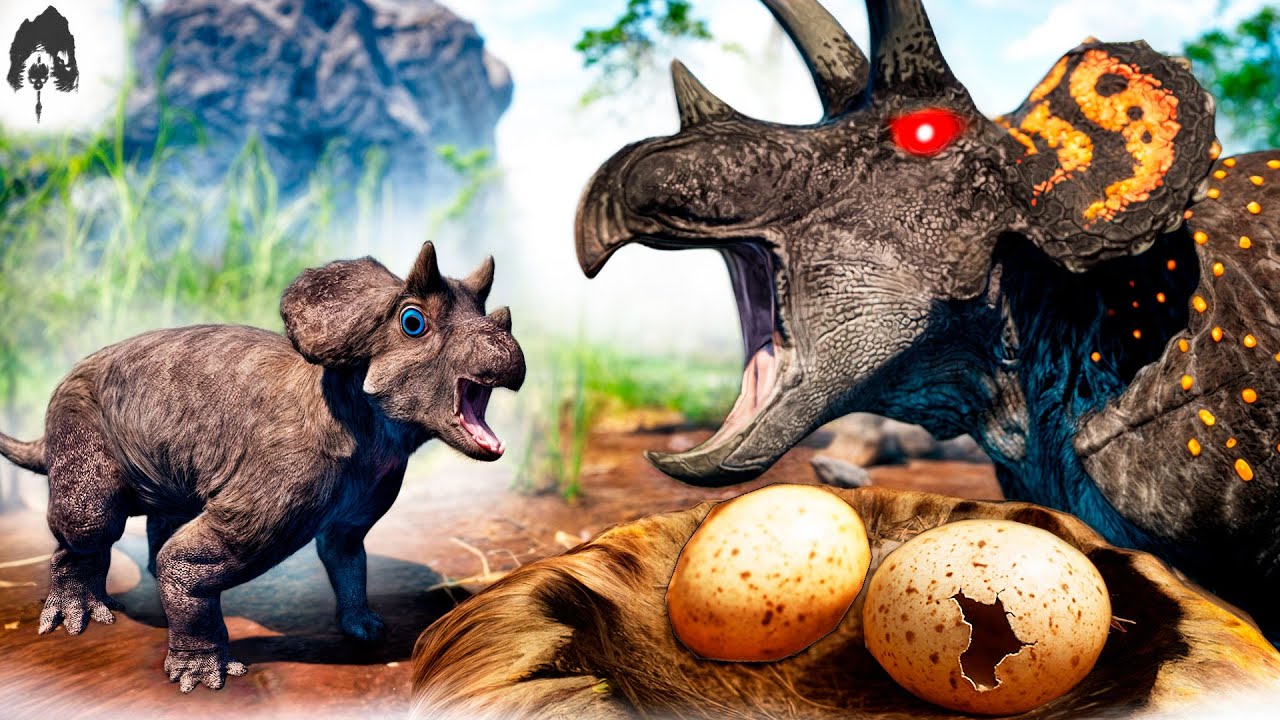 the isle - Fui Expulso do Ninho! Família Triceratops Mista! Protetor me Salvou da Armadilha!