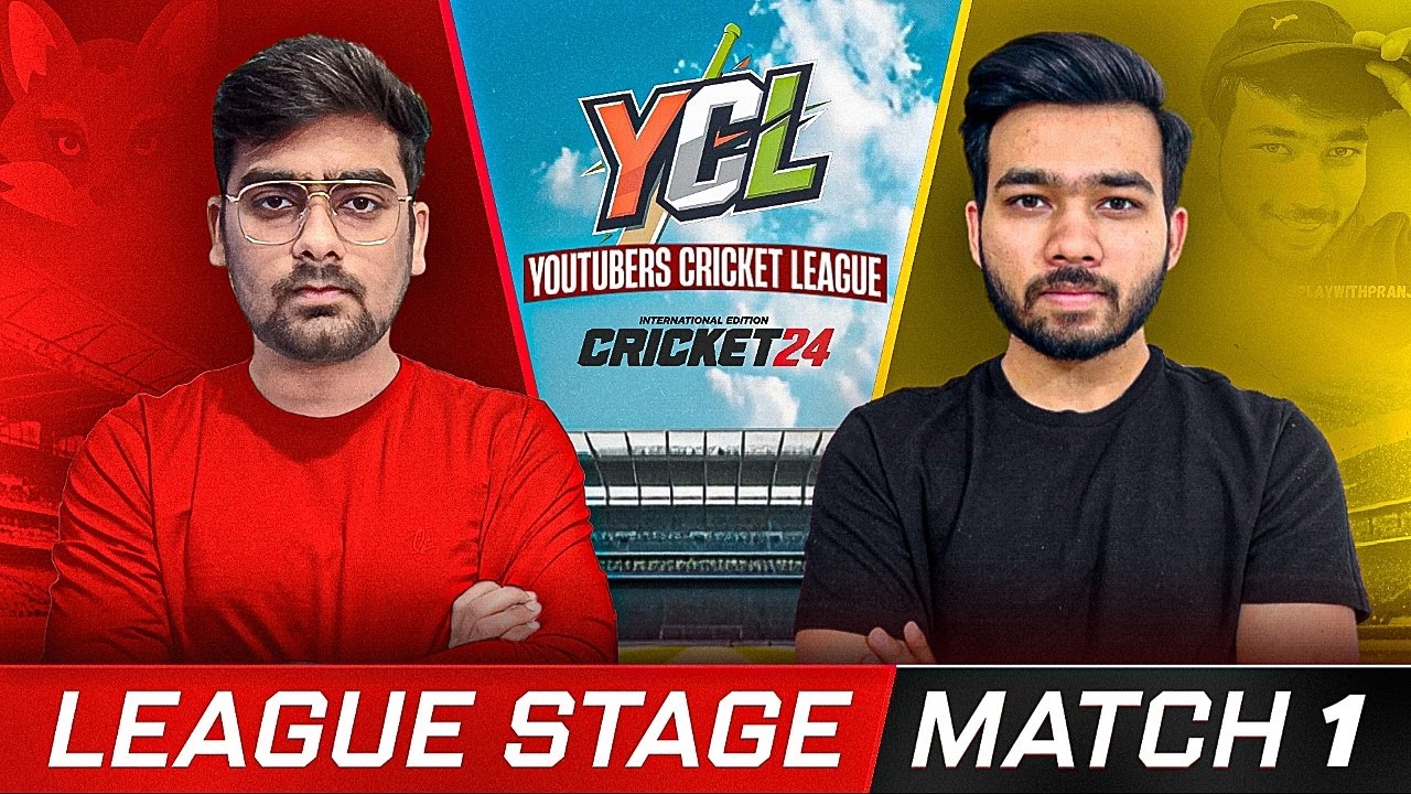 PIKAPLAYZ Vs PLAY WITH PRANJAL | YouTuber's Cricket League Match -1 #YCL